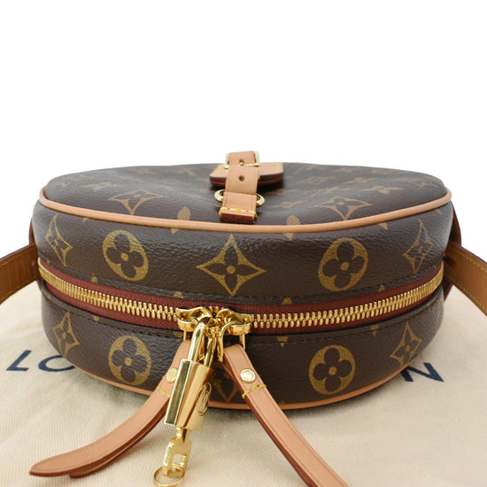 Louis Vuitton 2018 Boite Chapeau mm Brown Coated Canvas Rounded Top Crossbody