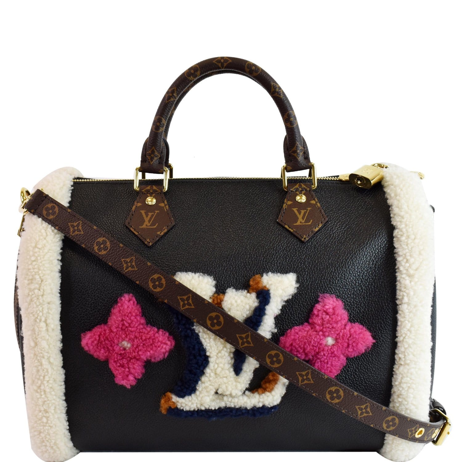 Louis Vuitton Monogram Teddy Speedy Bandouliere 30 Bag