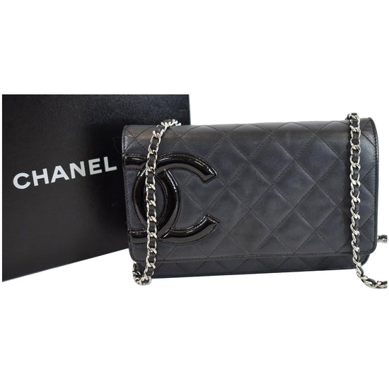 chanel clutch with chain black