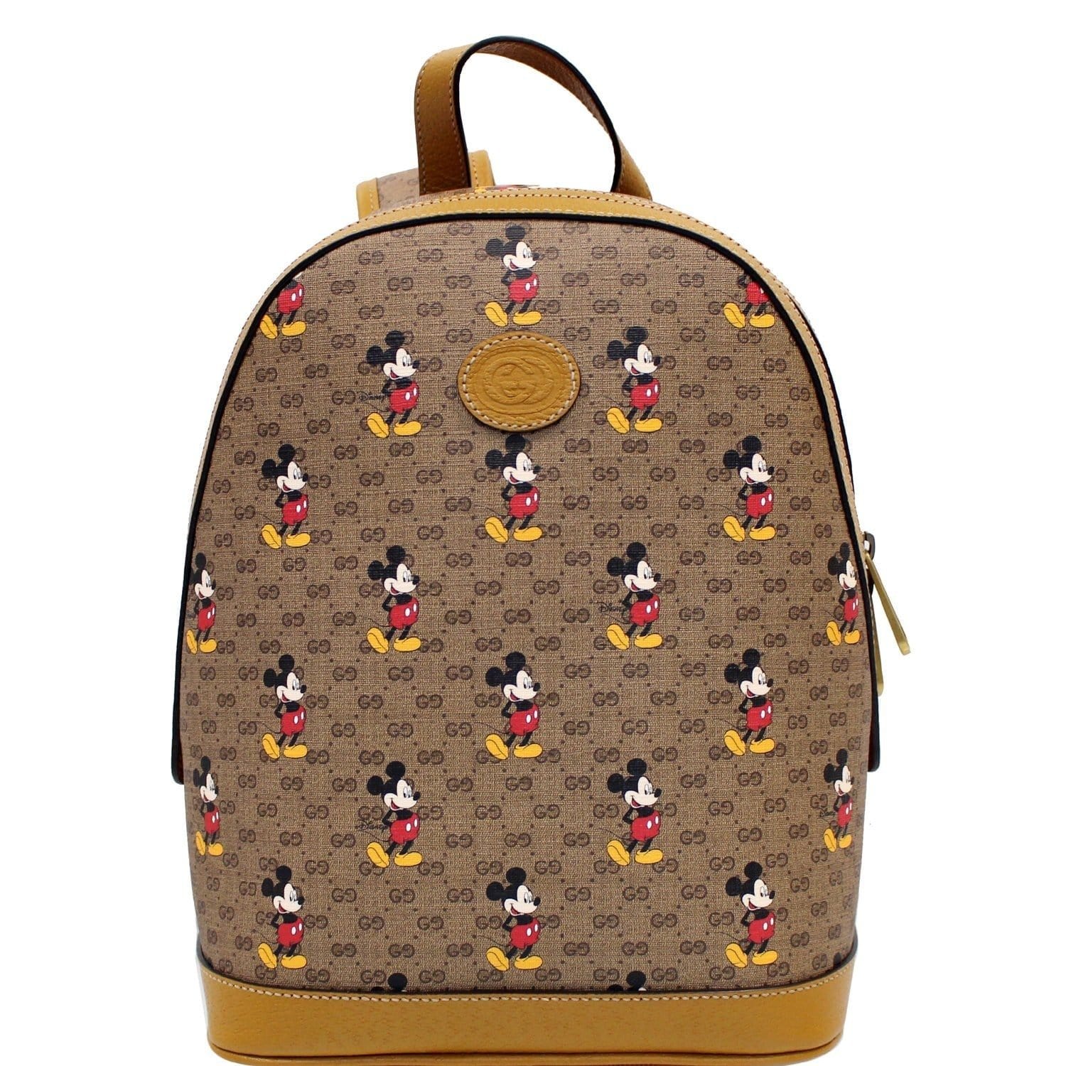 Gucci x Disney Womens Round Mini Backpack Supreme Brown Cloth ref.1005891 -  Joli Closet