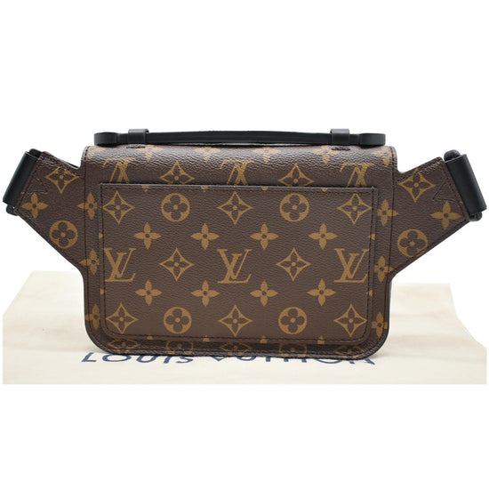 Authenticated Louis Vuitton Monogram S Lock Sling Brown Canvas