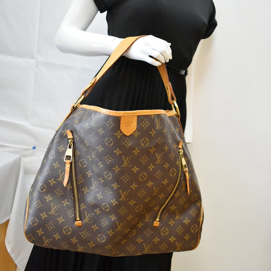 Louis Vuitton Shoulder Delightful NM Tote Brown Monogram GM Canvas Hobo Bag  at 1stDibs