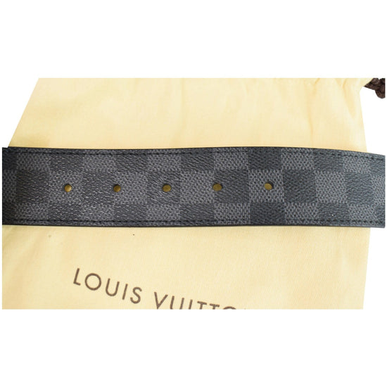 Louis Vuitton Vintage - Damier Graphie Initiales Belt - Nero Grigio -  Cintura in Pelle - Alta Qualità Luxury - Avvenice