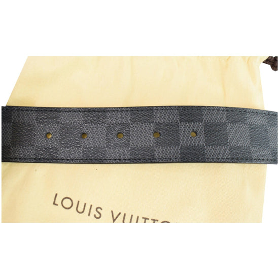 LOUIS VUITTON DAMIER GRAPHITE LV INITIALES BELT – Goldandbags