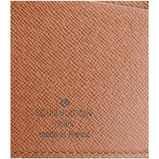 Louis Vuitton Checkbook Wallet Porte Chequier Cartes Credit European  Monogram Brown in Canvas - US