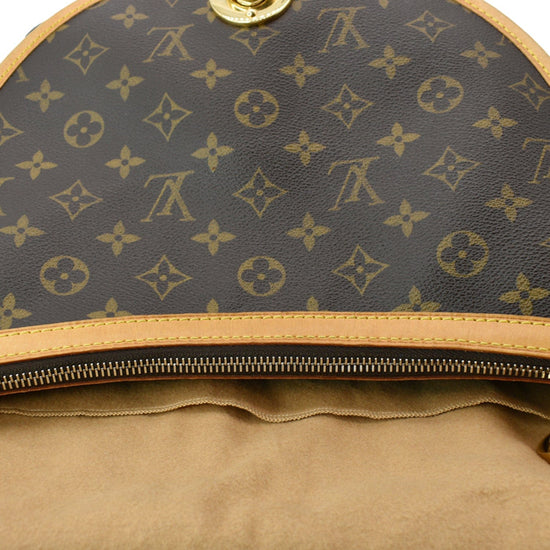 Brown Monogram Canvas with leather handle and hardware. …