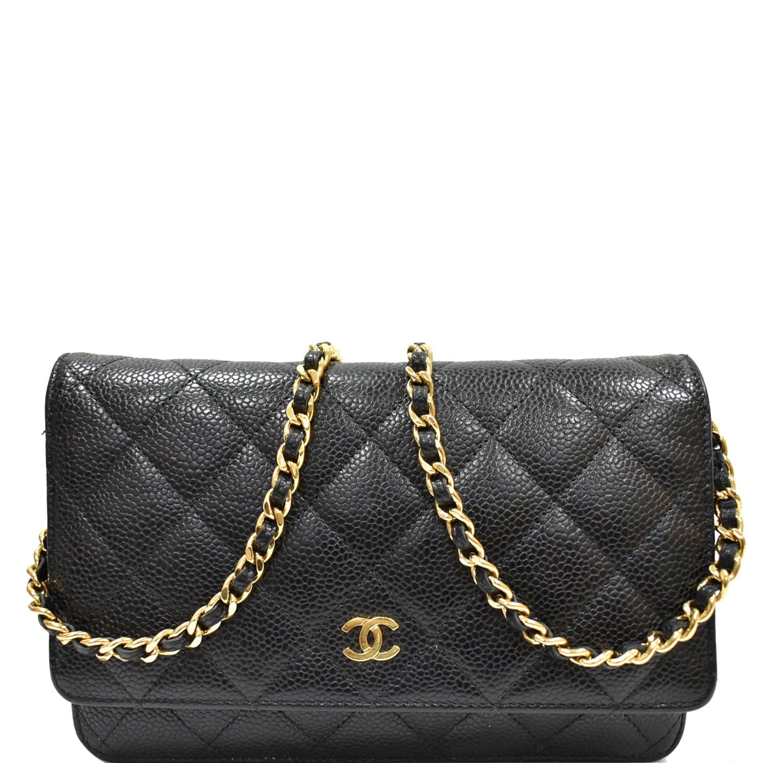 CHANEL Caviar Wallet On Chain WOC Black Shoulder Bag Crossbody Leather  ref.204611 - Joli Closet