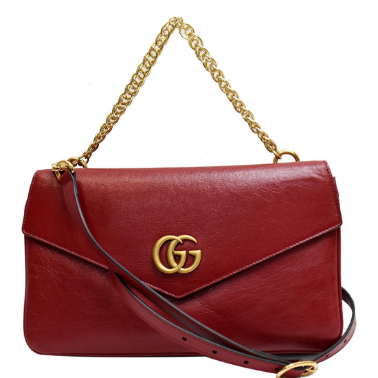 Gucci Thiara Medium Double Envelope Bag Black/Red