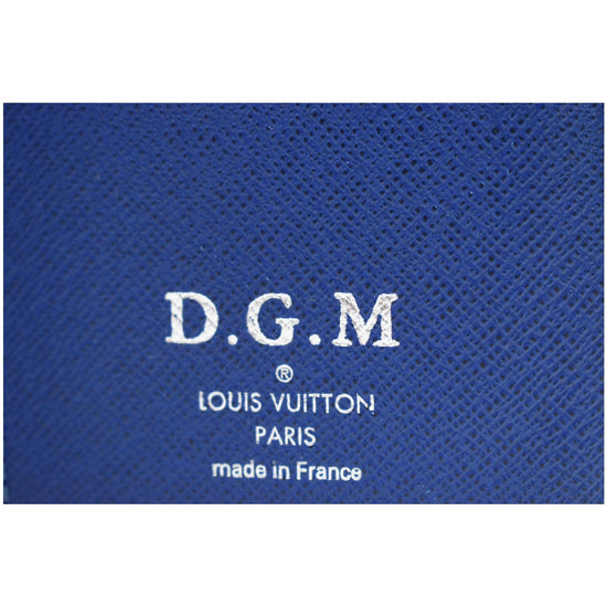 LOUIS VUITTON Bifold Wallet Portefeuille Brazza Neon Green/Blue M81255