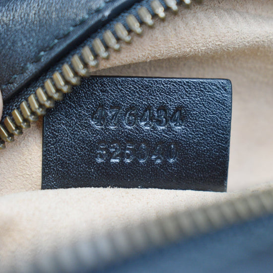 Gucci Marmont 476433 DTDCT 1000 Women's Black Matelassé Leather