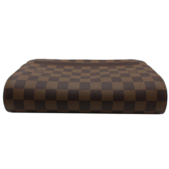 Auth LOUIS VUITTON Saint Louis N51993 Ebene Damier FL0053 Mens Clutch Bag