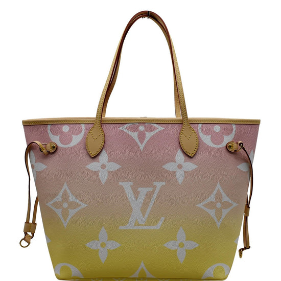 LOUIS VUITTON Monogram Giant By The Pool Neverfull MM Light Pink 678940