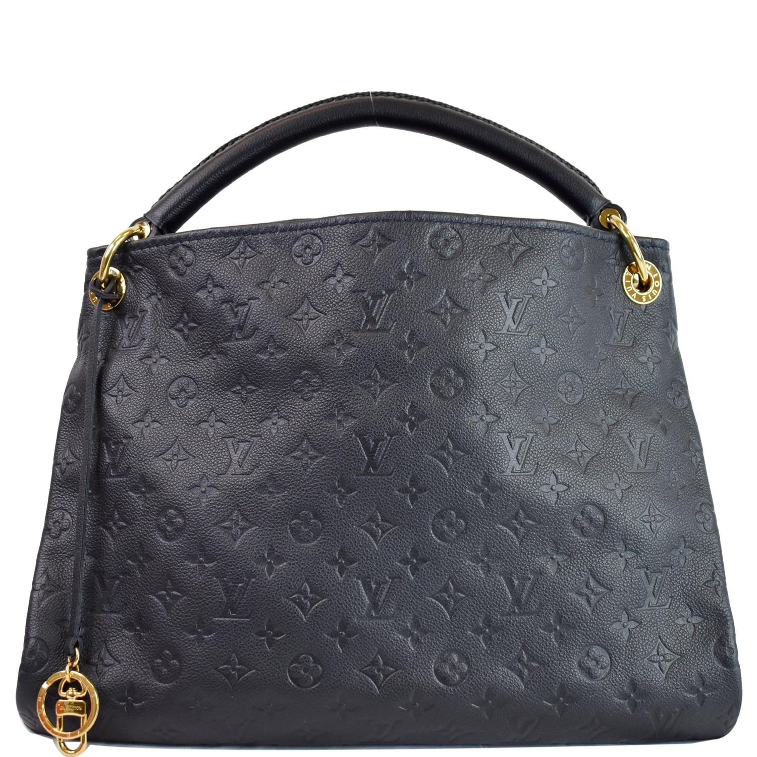 Louis Vuitton Artsy Navy Blue Empreinte Leather Shoulder Bag