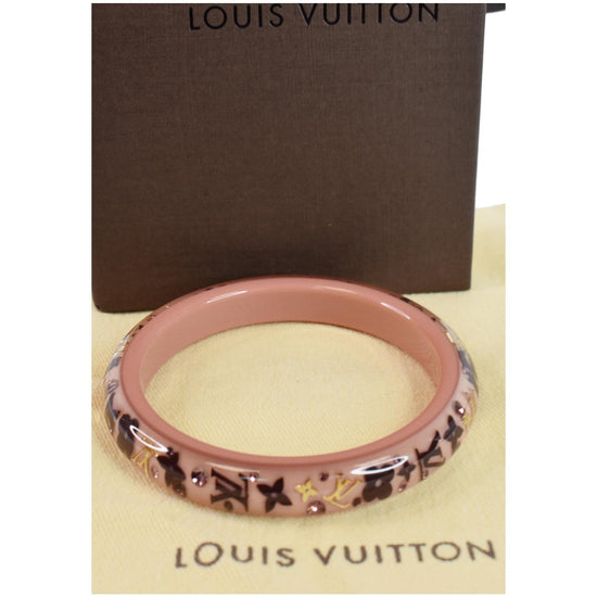 Louis Vuitton Black Monogram Inclusion TPM Bangle Bracelet