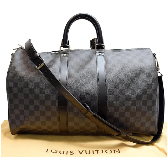 Louis Vuitton Keepall Bandouliere Damier Graphite 45 Black/Graphite for  Women