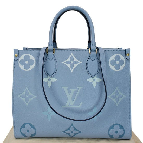 LOUIS VUITTON Empreinte Monogram Giant By The Pool Onthego MM Summer Blue  1218270