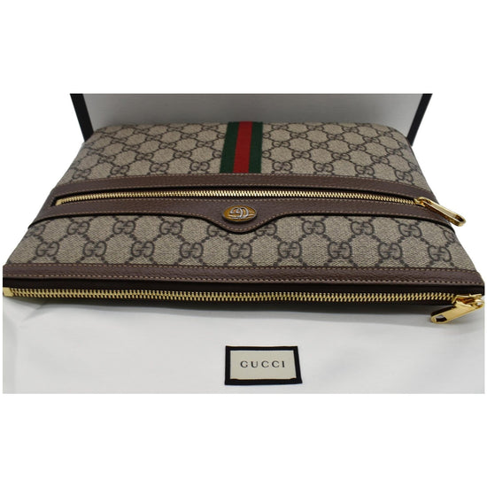 Ophidia leather clutch bag Gucci Beige in Leather - 31222291