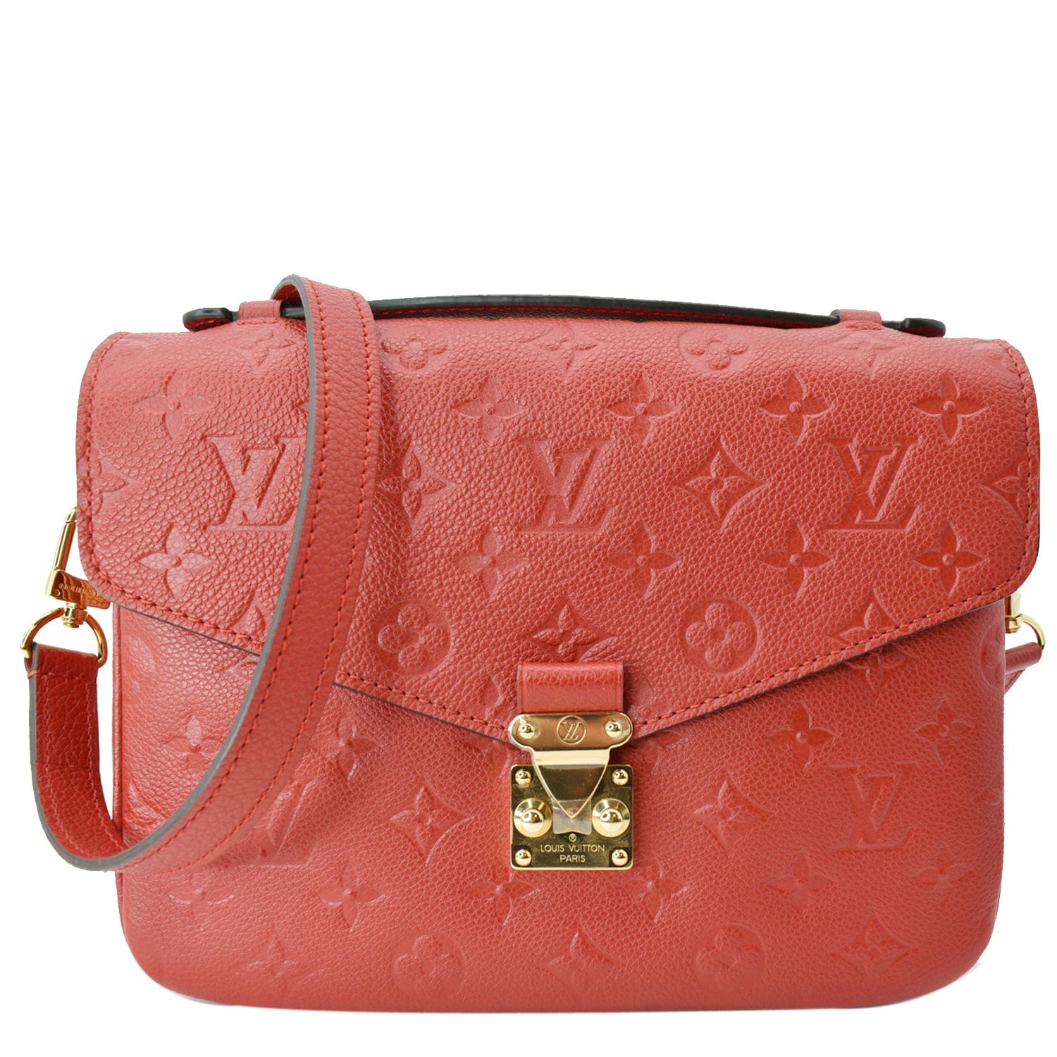 Louis Vuitton Red Monogram Leather Empreinte Pochette Metis Crossbody –  Bagriculture