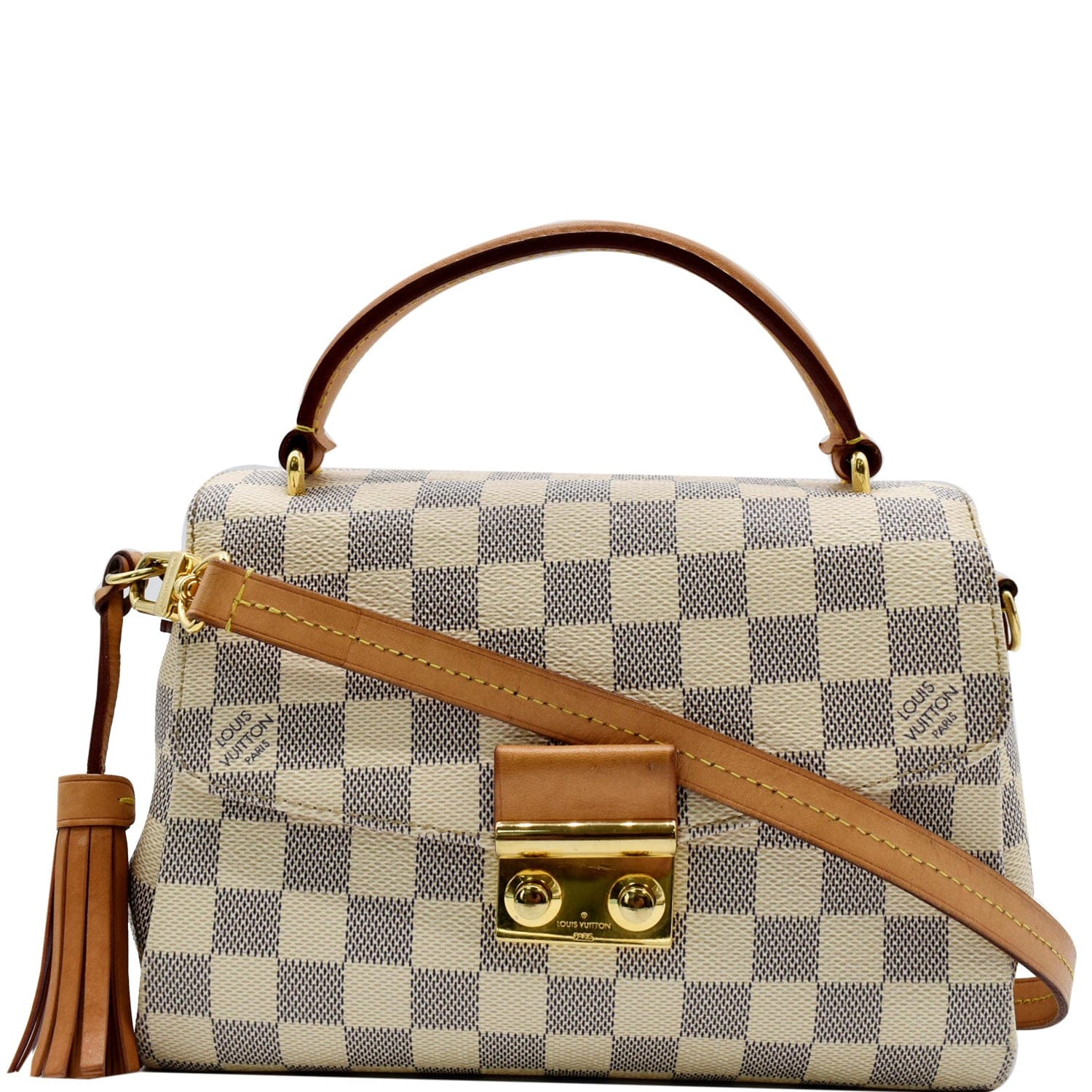 Louis Vuitton Croisette Damier Azur Satchel Crossbody Bag