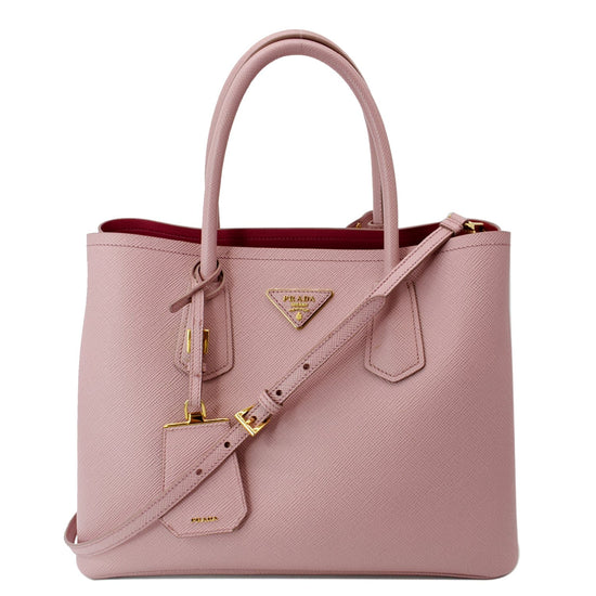 Petal Pink Saffiano Leather Handbag