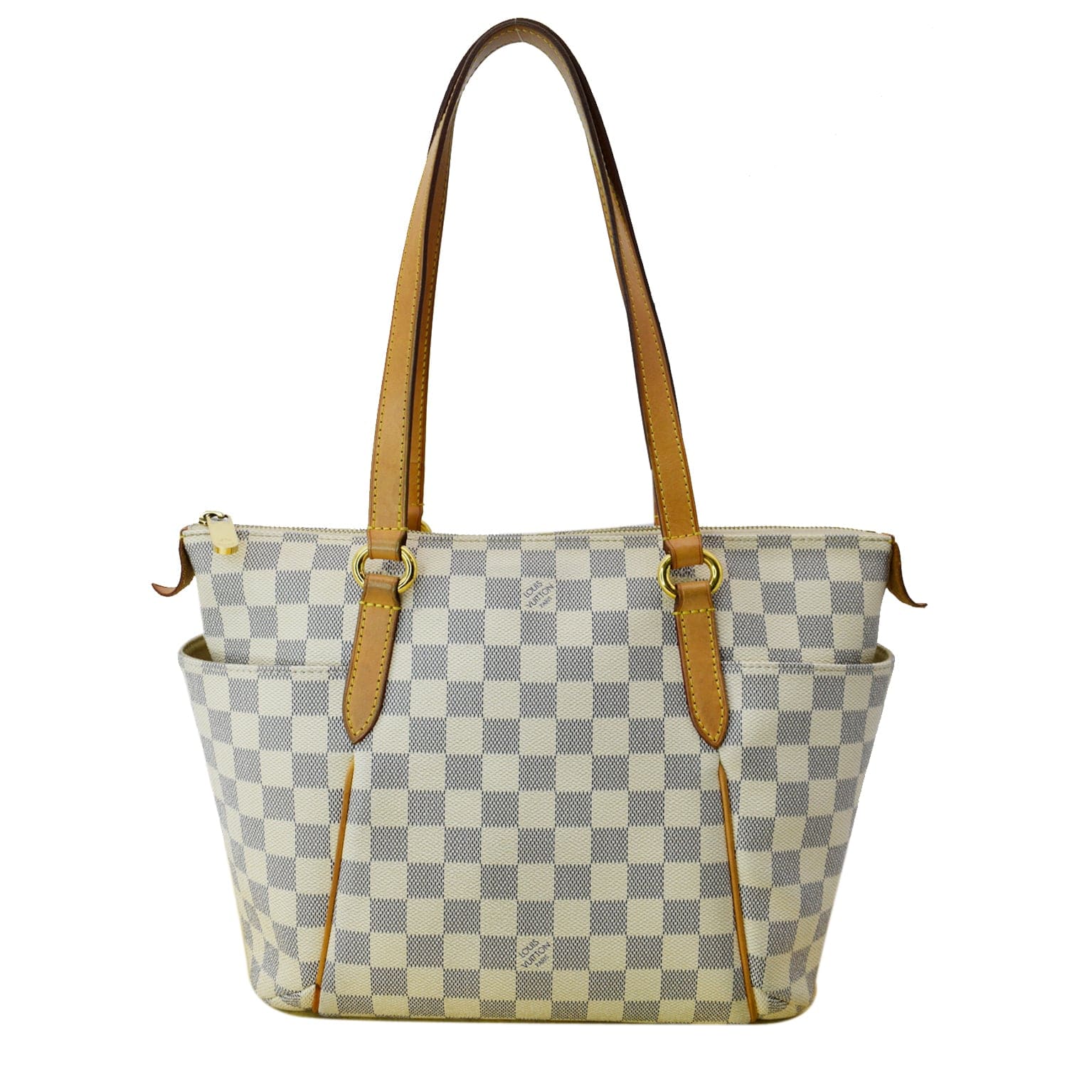 LOUIS VUITTON Totally PM Damier Azur Shoulder Bag White