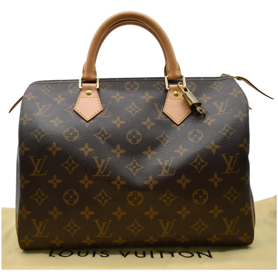 Louis Vuitton - New 30 Speedy - Brown / Beige Monogram Canvas Top Hand -  BougieHabit