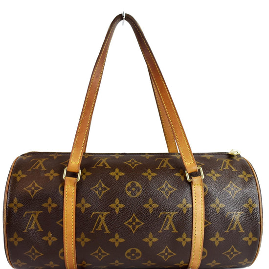 $600 Louis Vuitton Monogram Canvas Logo Papillon 19 Bag Purse - Lust4Labels