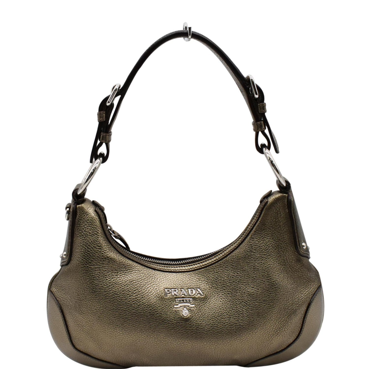 An vitello daino leather Prada bag. - Bukowskis