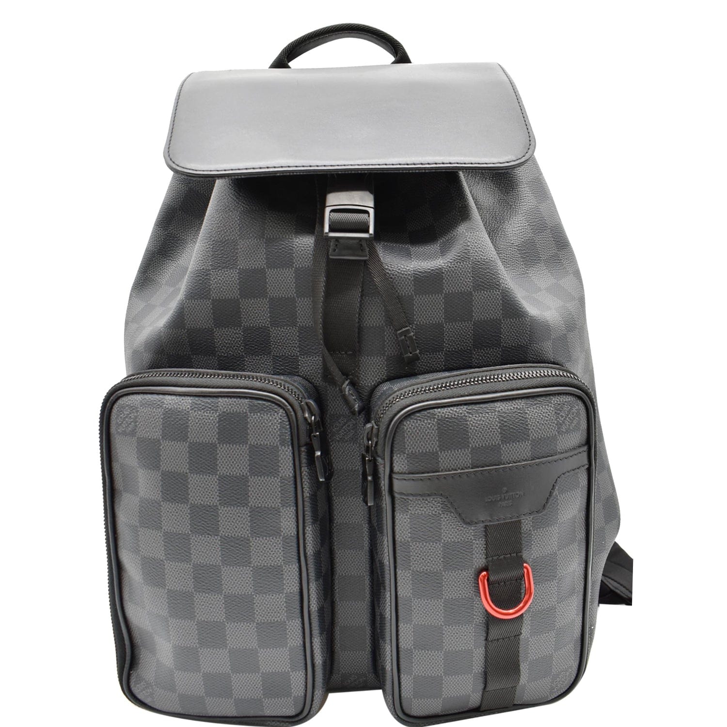 LV LOUIS VUITTON Utility Damier Graphite Backpack 100% Authentic