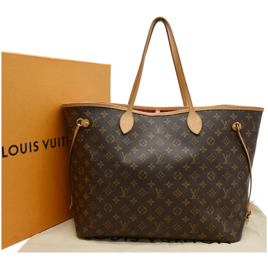 Cra-wallonieShops Revival, Brown Louis Vuitton Monogram Neverfull GM Tote  Bag