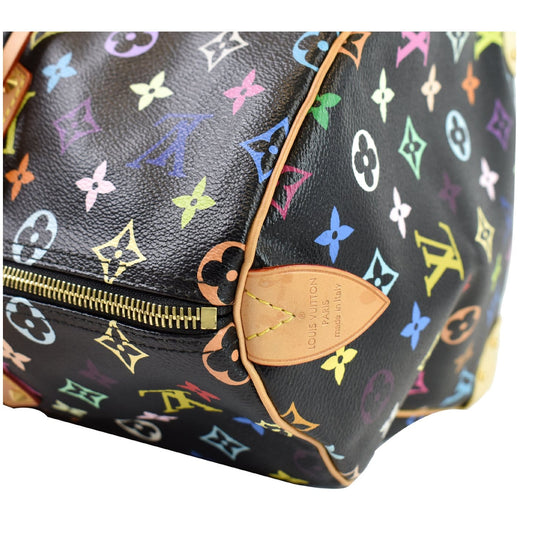 LOUIS VUITTON Monogram Multicolor Speedy 40 White 117994