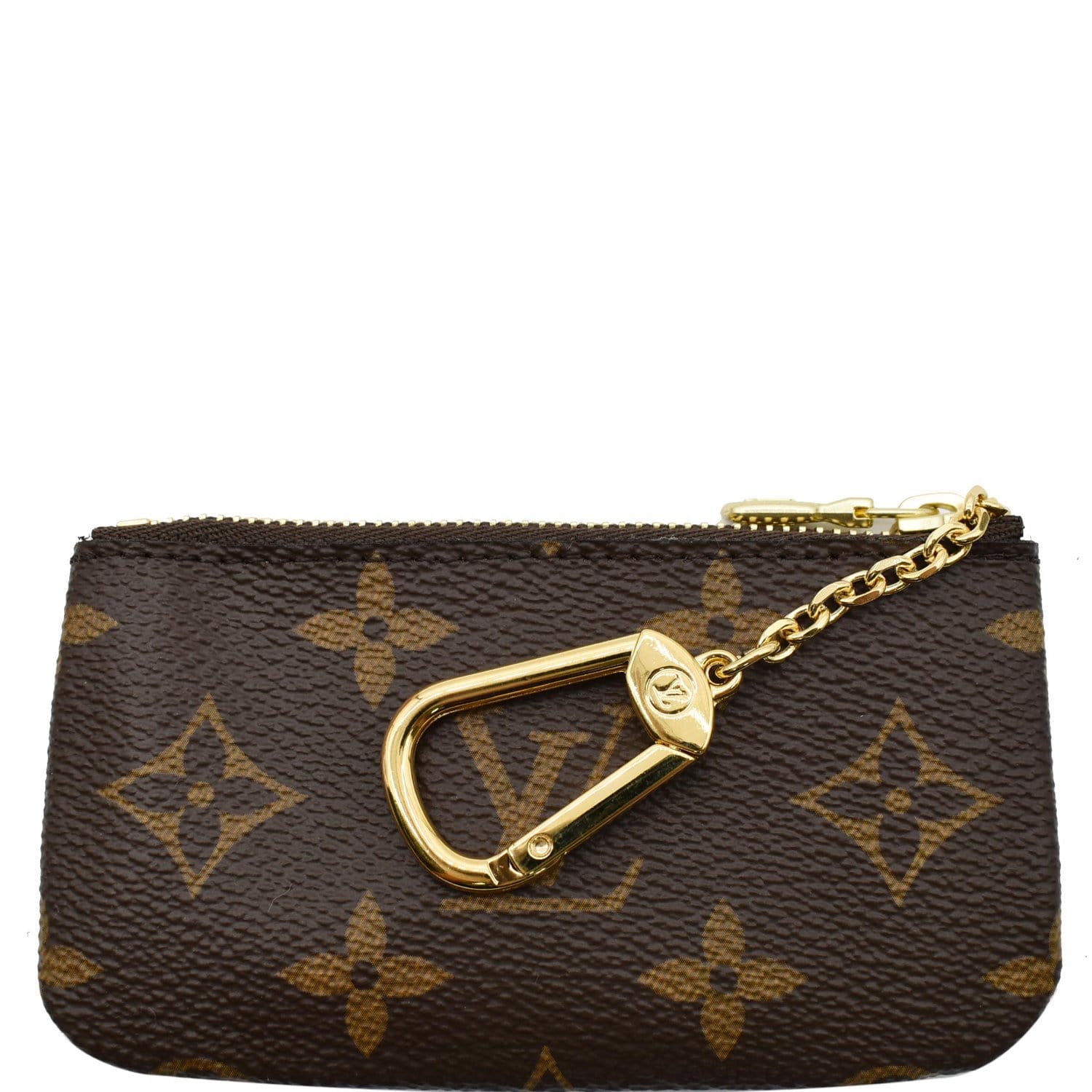 LOUIS VUITTON Pochette Key Cles Monogram Canvas Coin Case