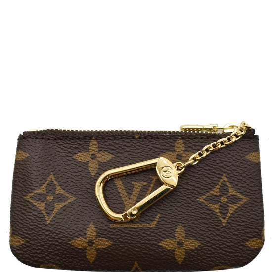 Louis Vuitton Key Pouch Monogram Brown in Coated Canvas with Gold-Tone - US