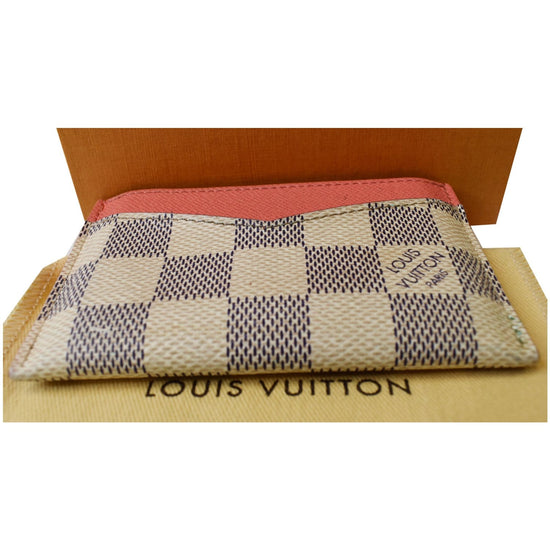 Louis Vuitton Louis Vuitton White Damier Azur Canvas Business Card