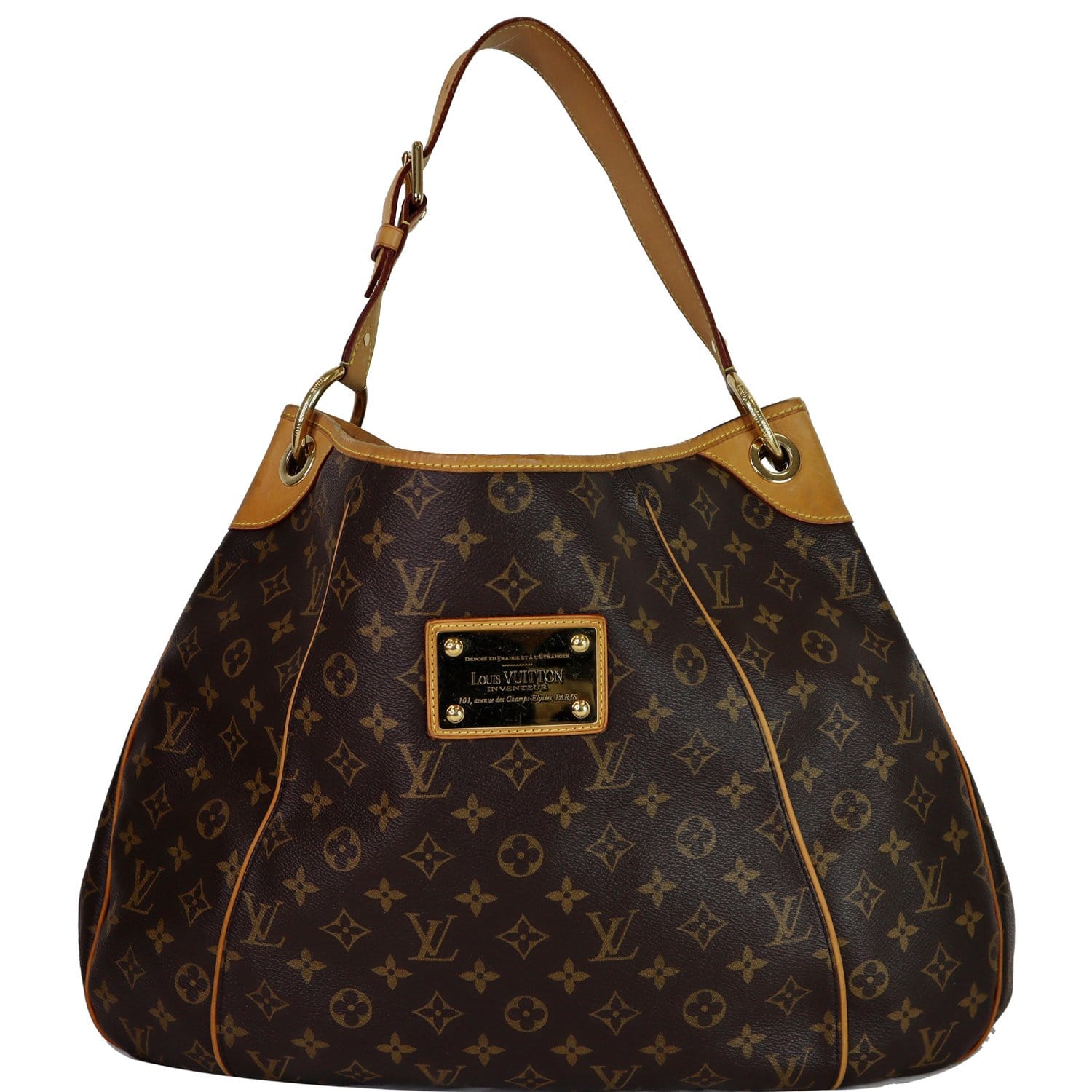 LOUIS VUITTON Monogram Galliera GM Shoulder Tote Handbag