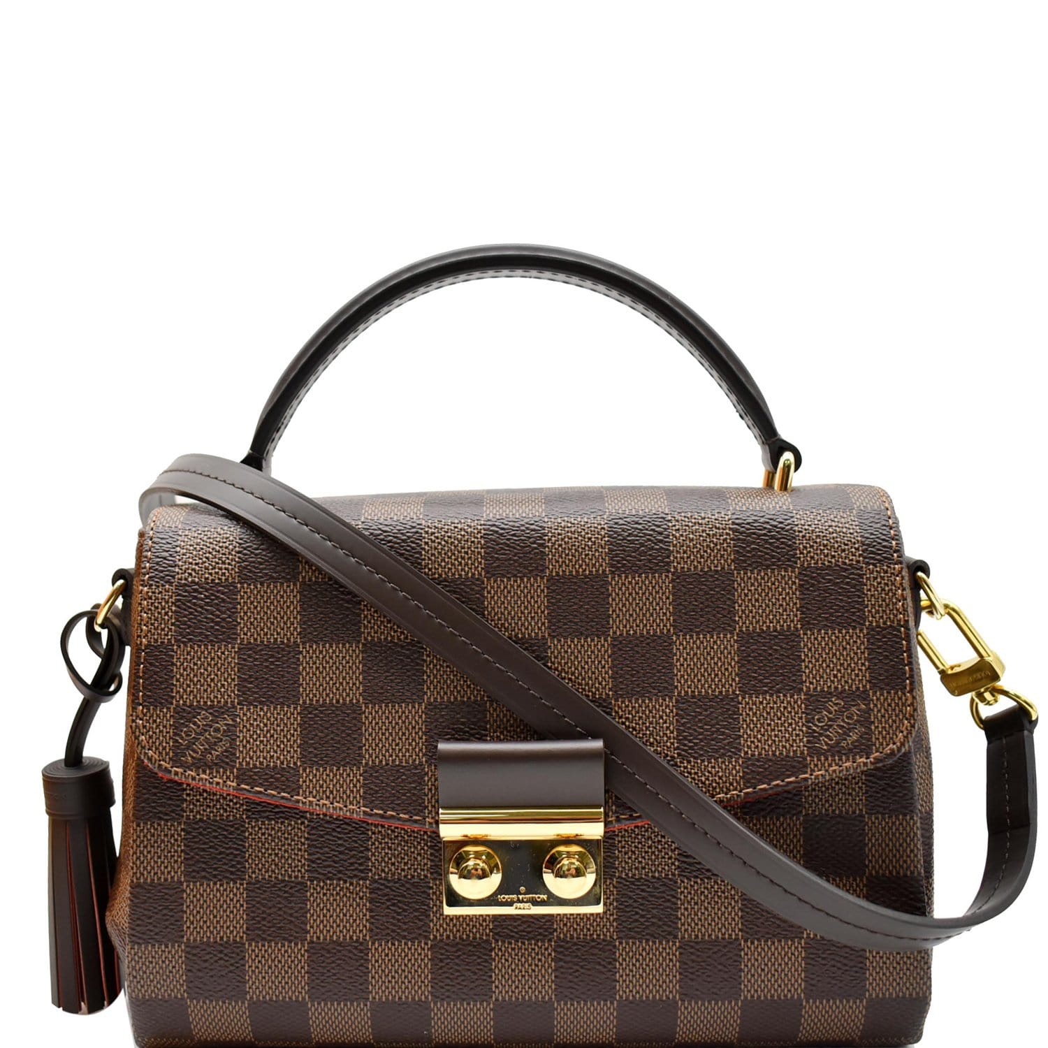 Croisette Damier Ebene Compact Crossbody