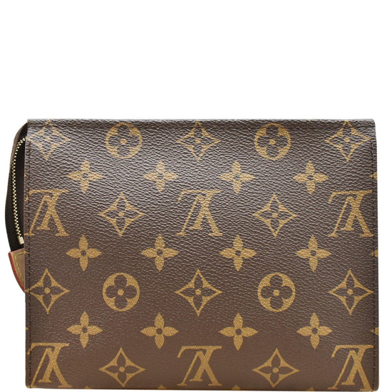 Louis Vuitton Toiletry Pouch 19 Monogram Brown in Coated Canvas with  Gold-Tone - US