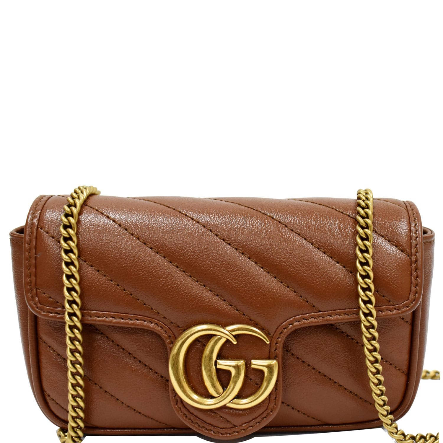Gucci GG Marmont Super Mini Bag - Neutrals Size