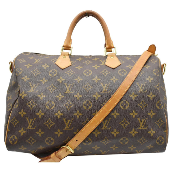 Louis Vuitton Monogram Speedy bandouli√ Re 35, Brown, One Size