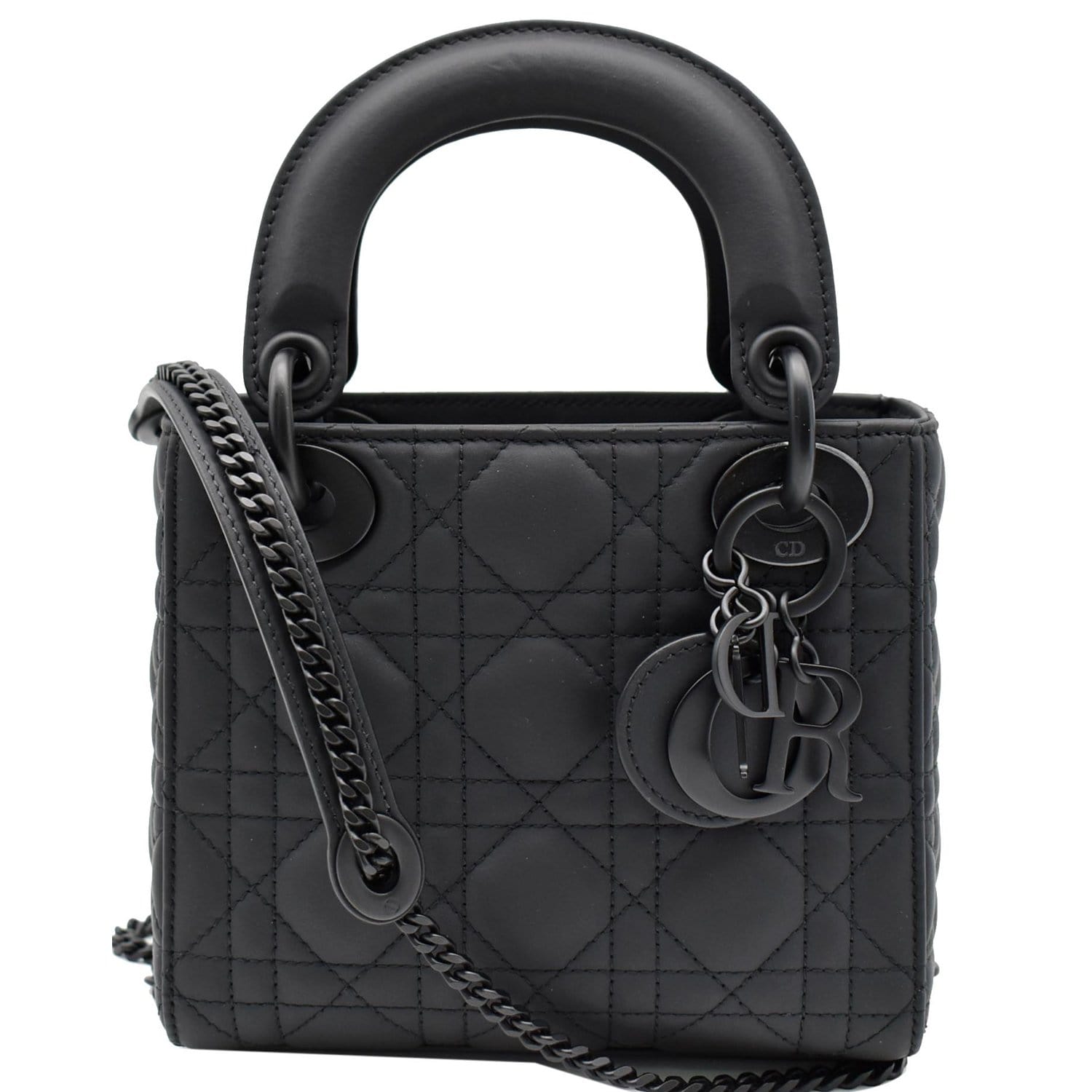 Dior - Miss Dior Mini Shoulder Bag Black Cannage Lambskin - Women