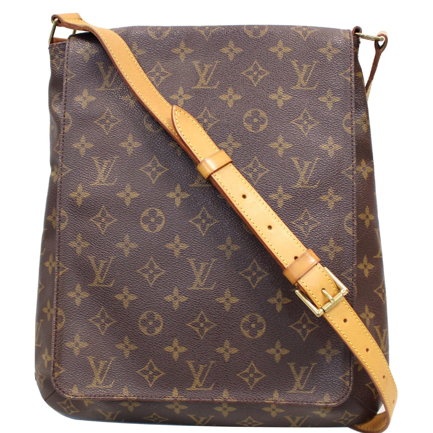 Used Brown Louis Vuitton Authentic Musette Salsa GM Monogram