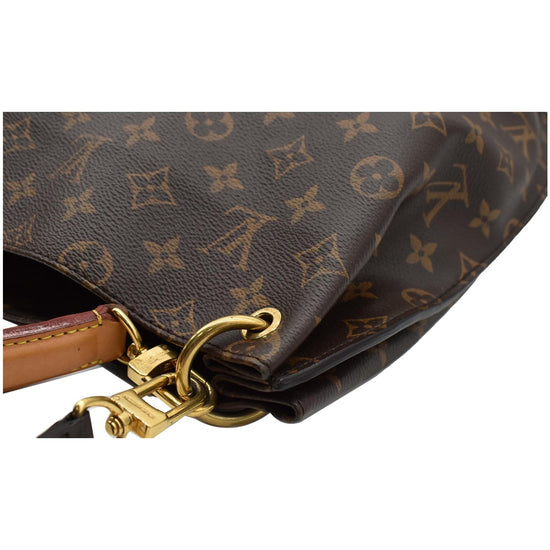 Louis Vuitton Bagatelle Hobo Monogram Zip 872561 Brown Coated Canvas Shoulder  Bag, Louis Vuitton