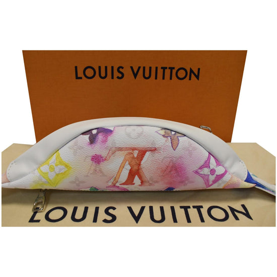 lv watercolor bumbag