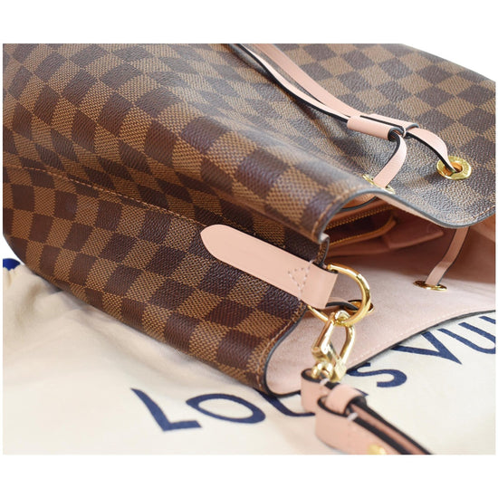 LOUIS VUITTON Damier Ebene Neonoe MM Venus Pink 1248640