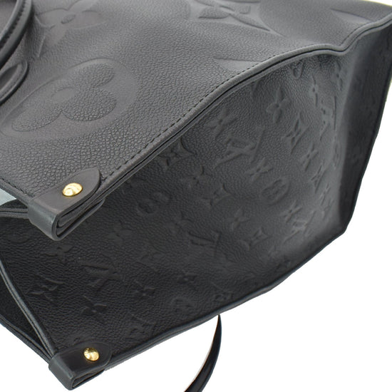 Handmade Leather Handbag On The Go Black Empreinte GM – LV PL