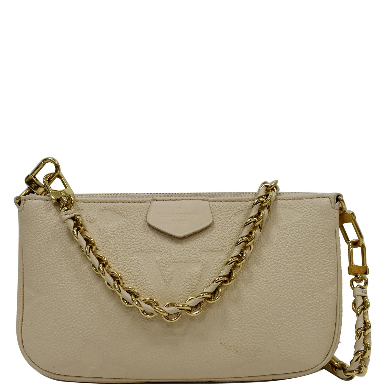 LOUIS VUITTON Multi Pochette Accessories Empreinte Bag Cream - 10% OFF