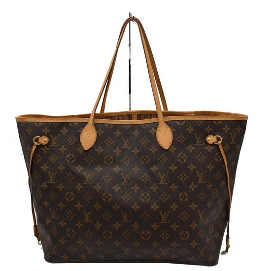 Louis Vuitton Brown Classic Monogram Neverfull Tote Bag GM