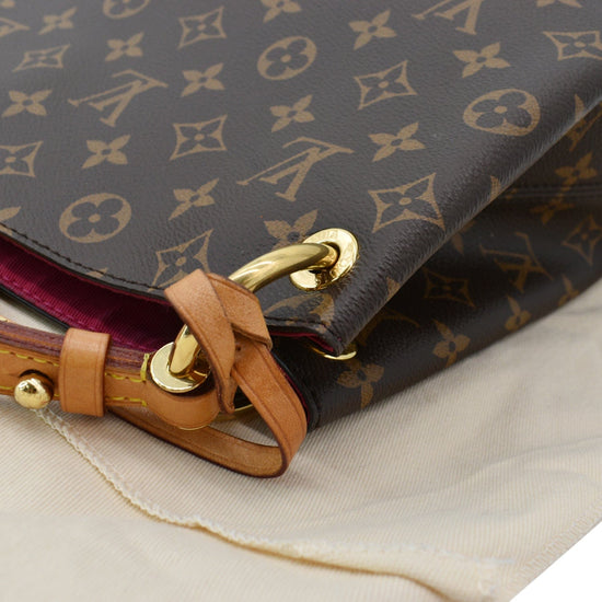 Graceful cloth handbag Louis Vuitton Brown in Cloth - 38058891