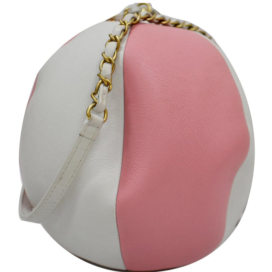 Chanel Beach Ball Shoulder Bag Calfskin Leather Small
