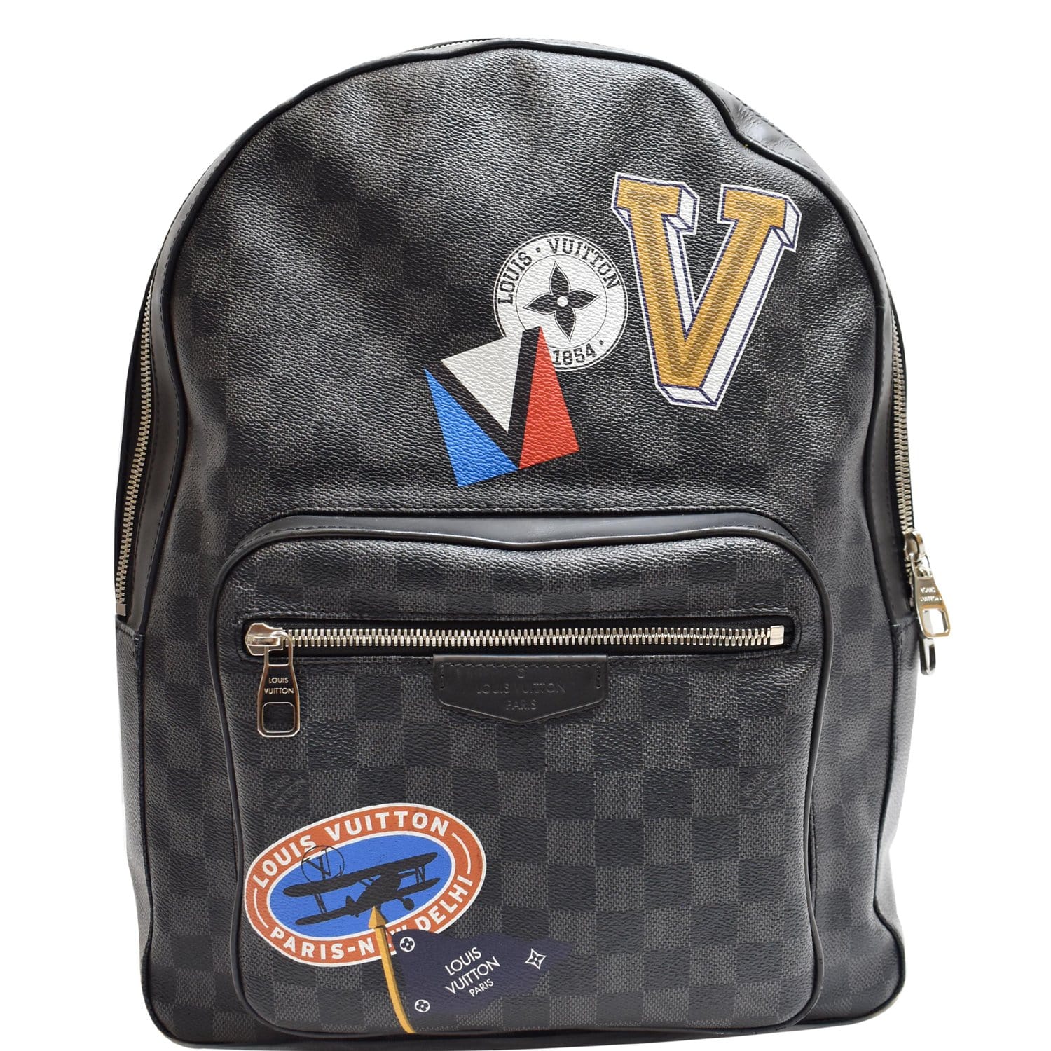 Louis Vuitton Josh Stickers Backpack Damier Graphite in Canvas with Silver  - US